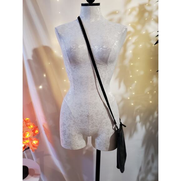 Fossil Black Leather Crossbody Bag Classic Soft Everyday Small Travel Zip Purse - Picture 8 of 14